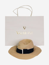 Load image into Gallery viewer, Neutral straw sunhat with ribbon detail Hats Maison Michel 
