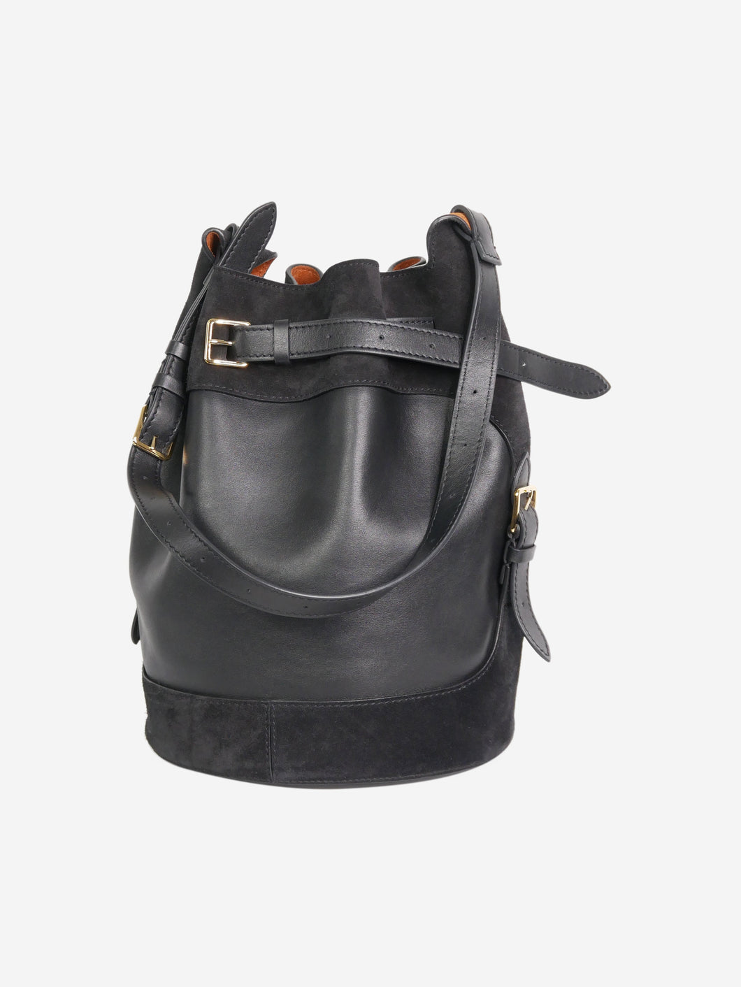 Black leather and suede handbag Top Handle Bags Altuzarra 