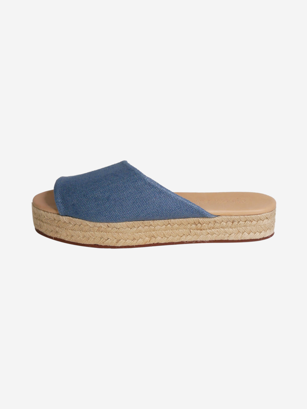 Blue denim open-toe espadrilles - size EU 40 Flat Sandals Loro Piana 