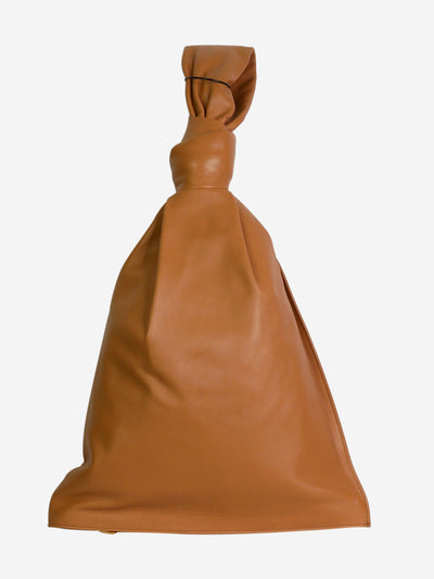 Brown Twist leather handbag Top Handle Bags Bottega Veneta 