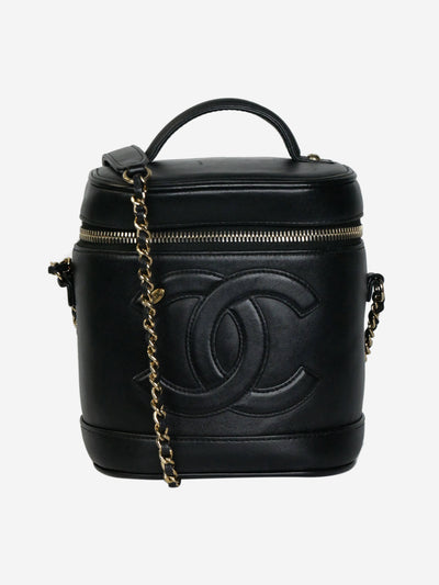 Black Coco Mark 2011 Ram leather Vanity shoulder bag Cross-body bags Chanel 