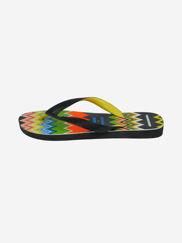 Multi zig-zag flip flops - size EU 35.5 Flat Sandals Missoni x Havaianas 