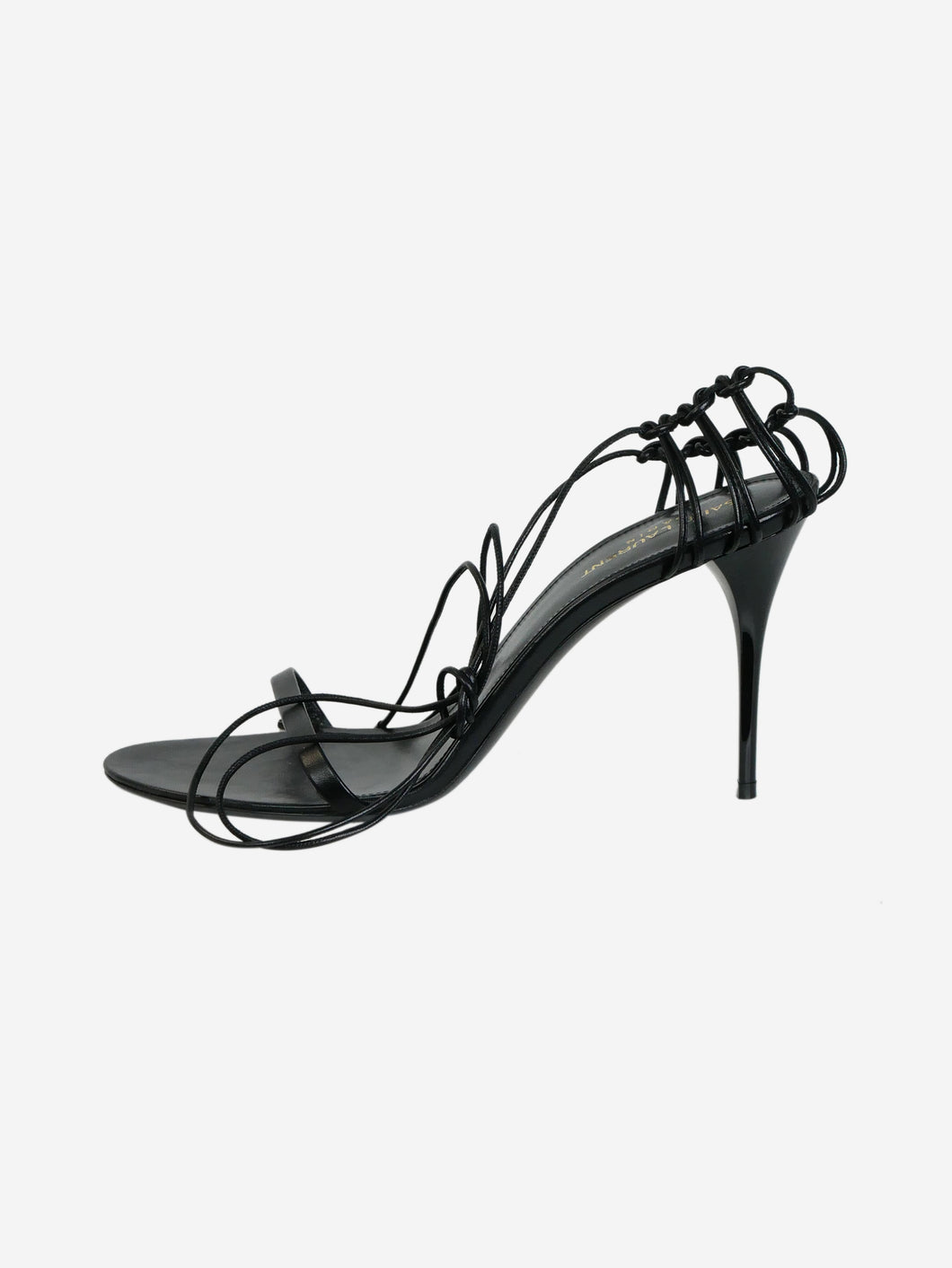 Black leather sandal heels - size EU 41 Heels Saint Laurent 