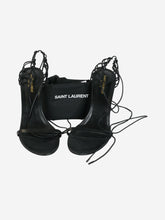 Load image into Gallery viewer, Black leather sandal heels - size EU 41 Heels Saint Laurent 
