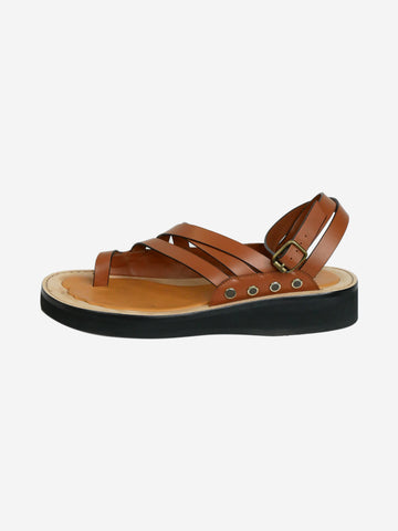 Brown chunky sandals - size EU 41 Flat Sandals Loewe 