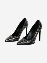 Load image into Gallery viewer, Black studded pointed toe heels - size EU 41.5 Heels Saint Laurent 

