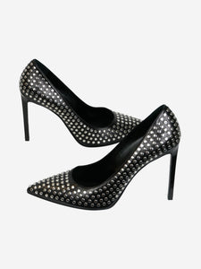 Saint Laurent Black studded pointed toe heels - size EU 41.5