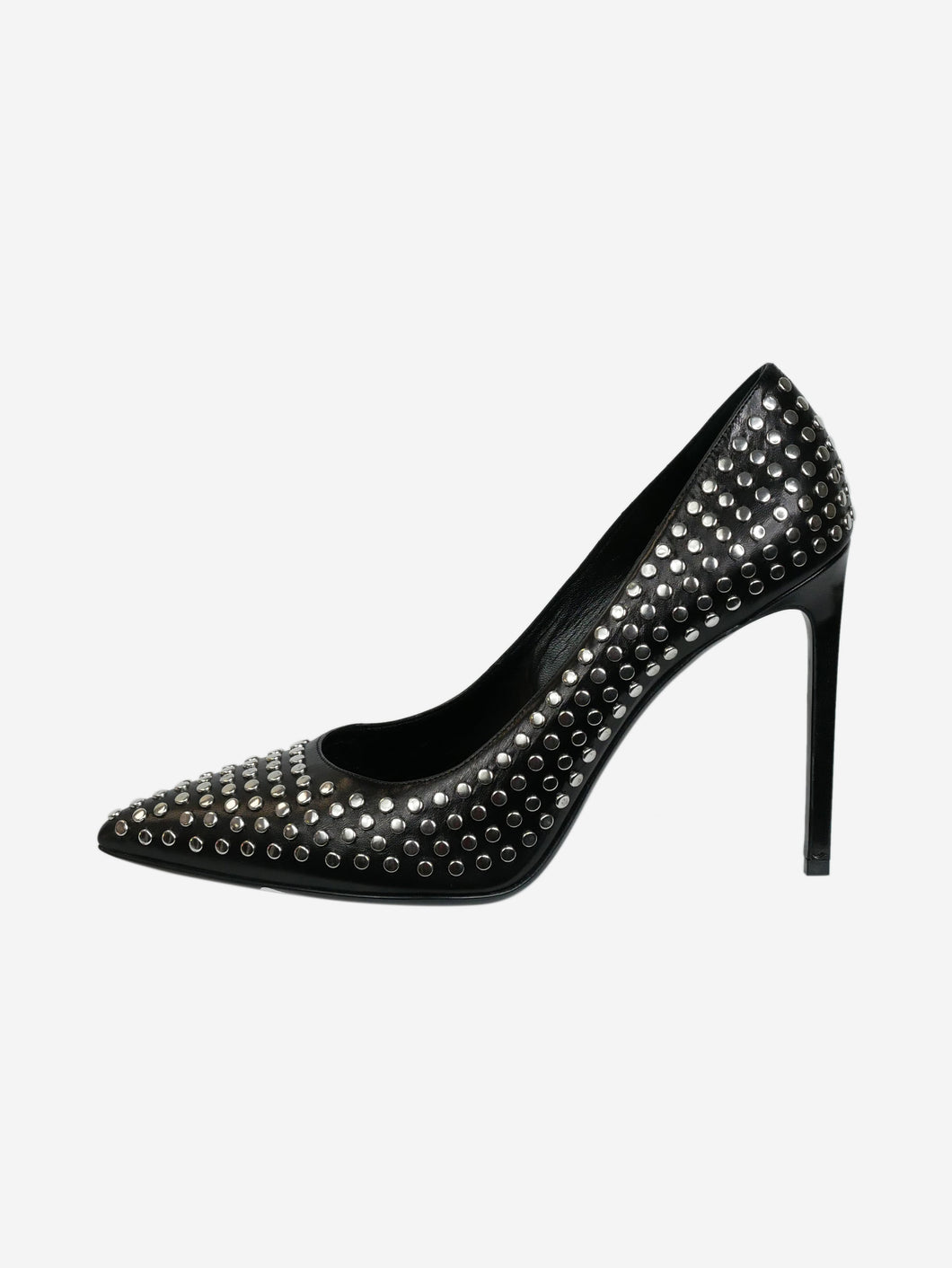 Black studded pointed toe heels - size EU 41.5 Heels Saint Laurent 