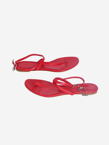 Alexander McQueen Red Flat strappy sandals - size EU 40
