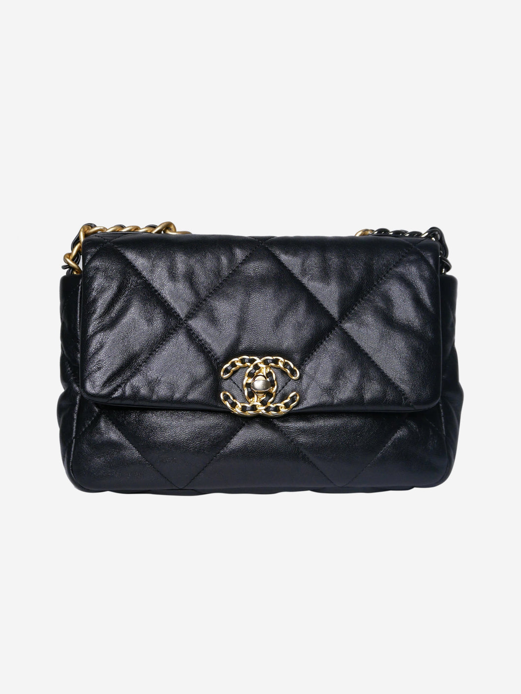 Black 2020 Chanel Pre-Owned quilted 19 shoulder bag with gold hardware