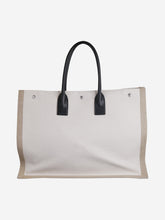 Load image into Gallery viewer, Beige 2021 Rive Gauche canvas tote bag Top Handle Bags Saint Laurent 
