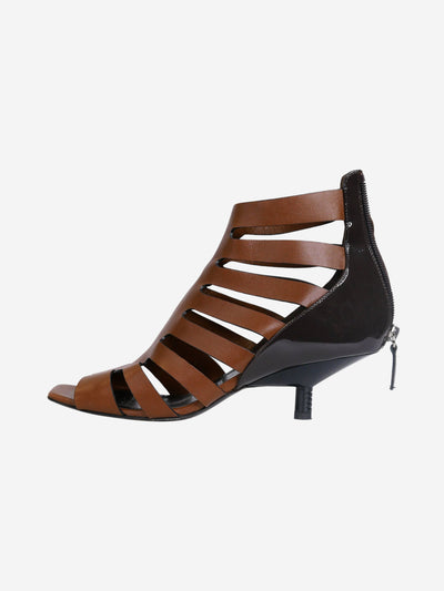 Brown two-tone leather cutout heels - size EU 38 Heels Loewe 