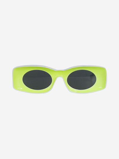 Yellow square frame neon sunglasses Sunglasses Loewe 