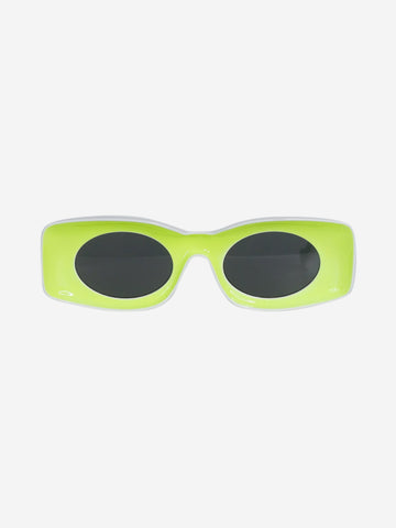 Yellow square frame neon sunglasses Sunglasses Loewe 