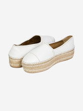 Load image into Gallery viewer, White leather espadrilles - size EU 38 (UK 5) Shoes Prada 

