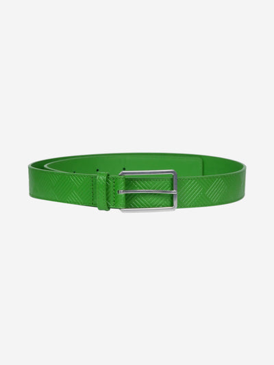 Green Cintura debossed leather belt Belts Bottega Veneta 