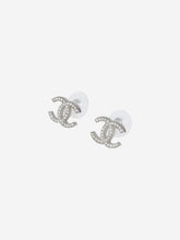 Load image into Gallery viewer, Silver Coco Mark earrings Jewellery Chanel 
