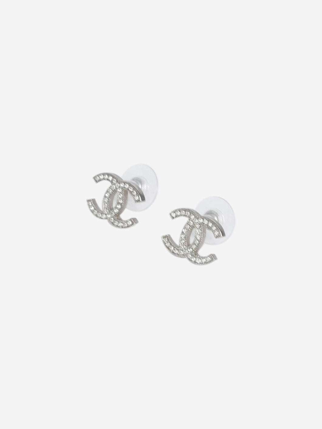 Silver Coco Mark earrings Jewellery Chanel 