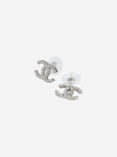 Load image into Gallery viewer, Silver Coco Mark earrings Jewellery Chanel 
