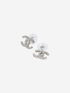 Chanel Silver Coco Mark earrings