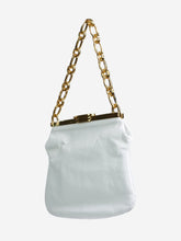 Load image into Gallery viewer, White leather top handle bag Top Handle Bags Bienen Davis 
