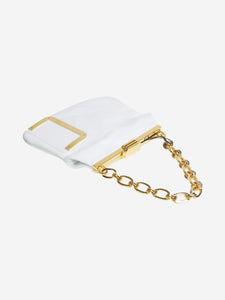 Bienen Davis White leather top handle bag
