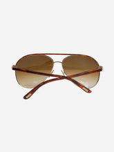 Load image into Gallery viewer, Brown aviator sunglasses Sunglasses Tom Ford 
