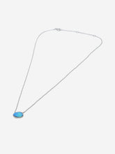 Load image into Gallery viewer, Silver Diamond Opal necklace Jewellery Zoe Lev 
