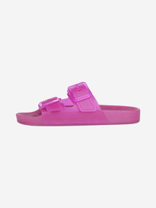 Balenciaga Pink Mallorca rubber slides- size EU 38