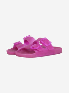 Balenciaga Pink Mallorca rubber slides- size EU 38