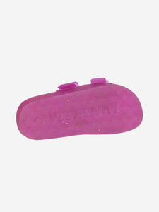 Balenciaga Pink Mallorca rubber slides- size EU 38