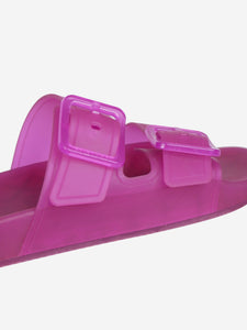 Balenciaga Pink Mallorca rubber slides- size EU 38