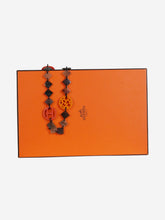 Load image into Gallery viewer, Brown branded charm necklace Jewellery Hermes 
