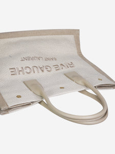 Saint Laurent Neutral 2022 Rive Gauche small tote bag