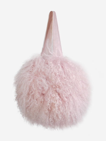 Pink fur bon bon bag Top Handle Bags Charlotte Simone 