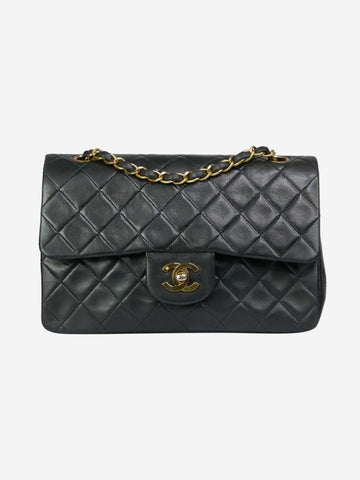 Black small lambskin Classic gold hardware double flap bag Shoulder bags Chanel 