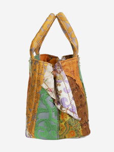 Prada Multi patterned patchwork top-handle bag