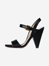 Load image into Gallery viewer, Black satin sandal heels Heels Prada 
