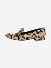 Load image into Gallery viewer, Animal Print pony hair leopard print shoes Flat Shoes Gucci 
