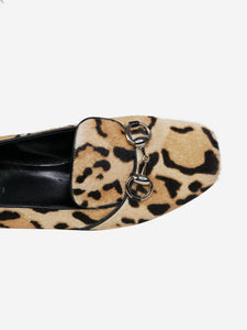 Gucci Animal Print pony hair leopard print shoes - size EU 37