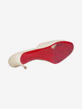 Load image into Gallery viewer, Neutral croc skin sandals Heels Christian Louboutin 
