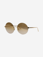 Load image into Gallery viewer, Gold circular rimless sunglasses Sunglasses Dolce &amp; Gabbana 
