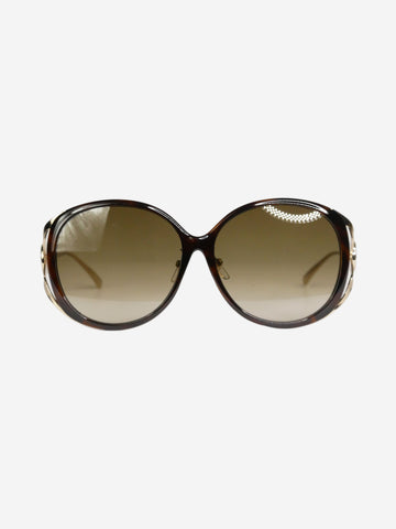 Brown oversized tortoise shell sunglasses Sunglasses Gucci 