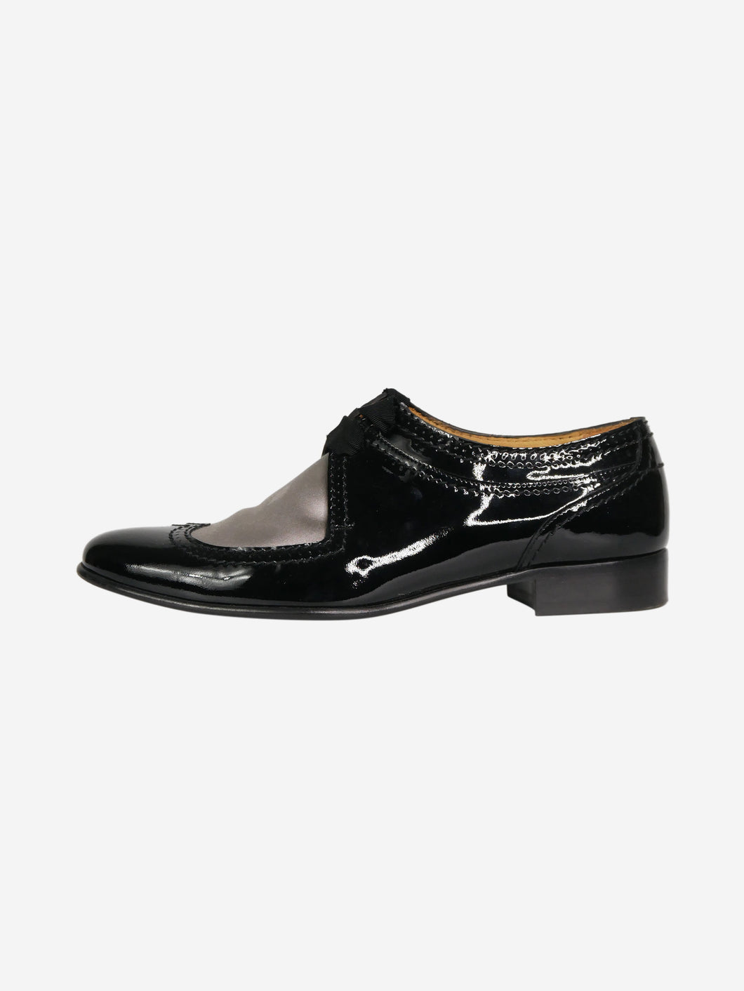 Black patent Derby shoes Flat Shoes Lanvin 