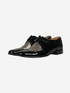 Lanvin Black patent derby shoes - size EU 38.5