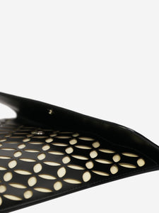 Alaia Black patterned cutout clutch