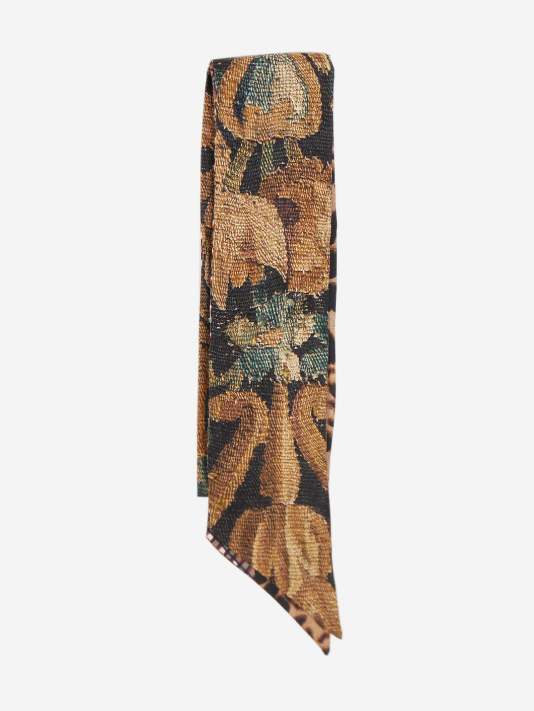 Pierre-Louise Mascia pre-owned multi animal print silk tie scarf