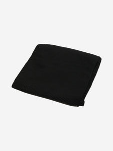 Loro Piana Black crinkled scarf