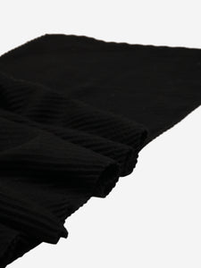 Loro Piana Black crinkled scarf