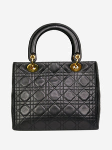 Christian Dior Black 1997 medium Lady Dior bag